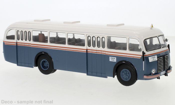 Set of 2 French Buses Isobloc et Renault 1:43 Hachette Bus Diecast HC17+HC61